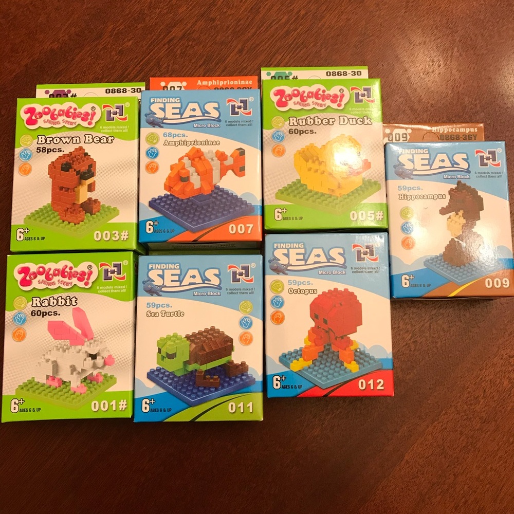 Micro blocks Zoo babies block sets bundle